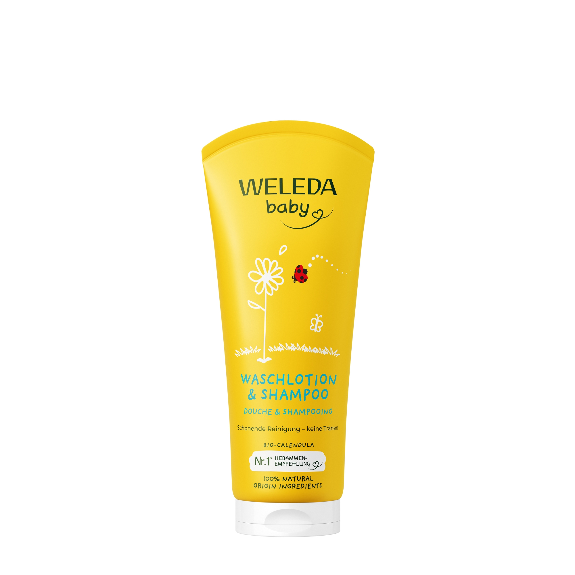 Weleda Șampon pentru copii și spălare de corp pentru copii și bebeluși cu Calendula 200ml