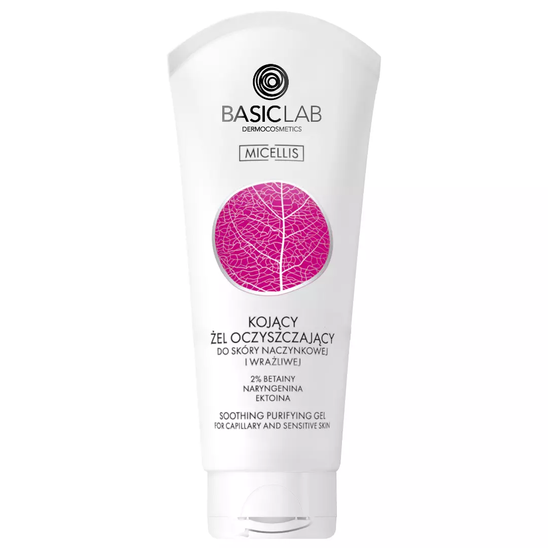 BasicLab Soothing Cleansing Gel pentru piele vasculară și sensibilă 100ml