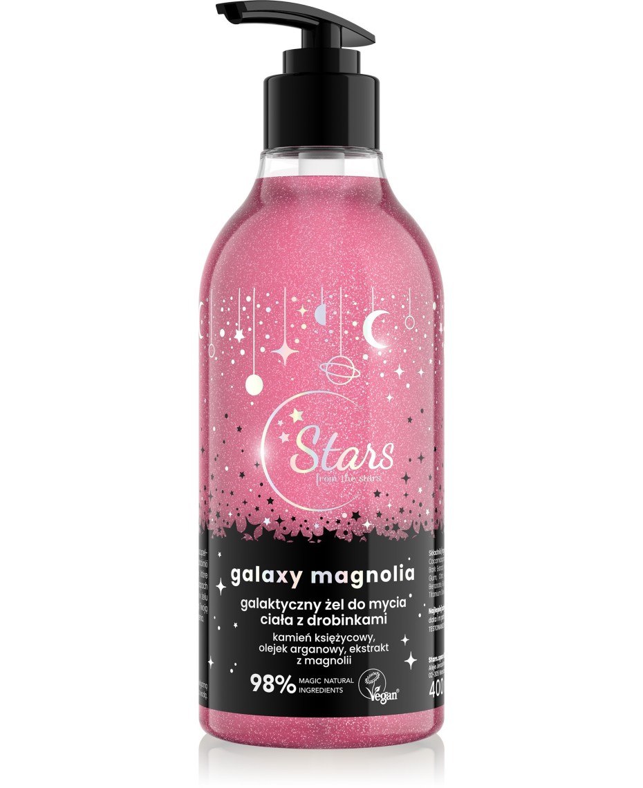 Stele de la stele Galaxy Magnolia Galactic Gel de spălare pentru corp 400ml