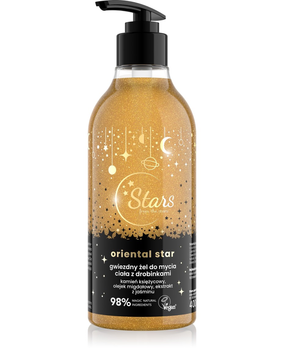 Gel de curățare a corpului cu particule de stele din stelele orientale 400ml