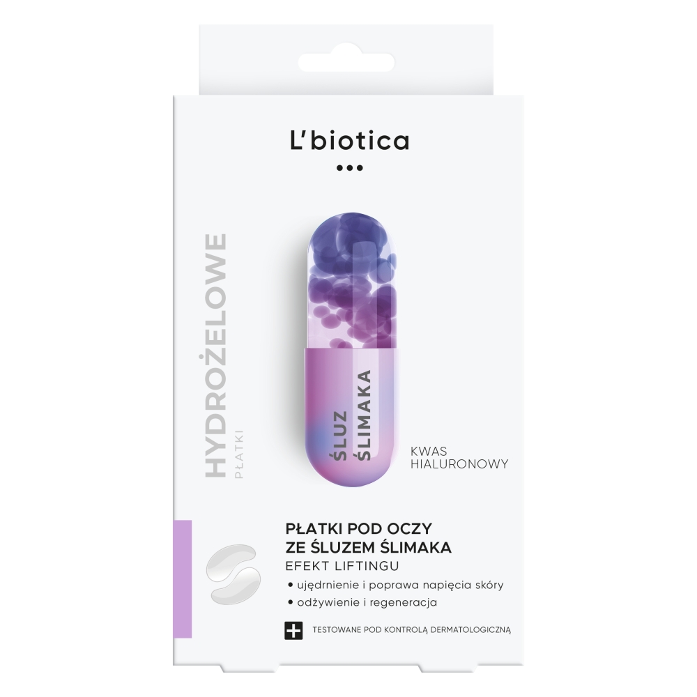 Lbiotica Kolage Eye Patches Rejuvenating with Snail Mucus 3x2 bucăți