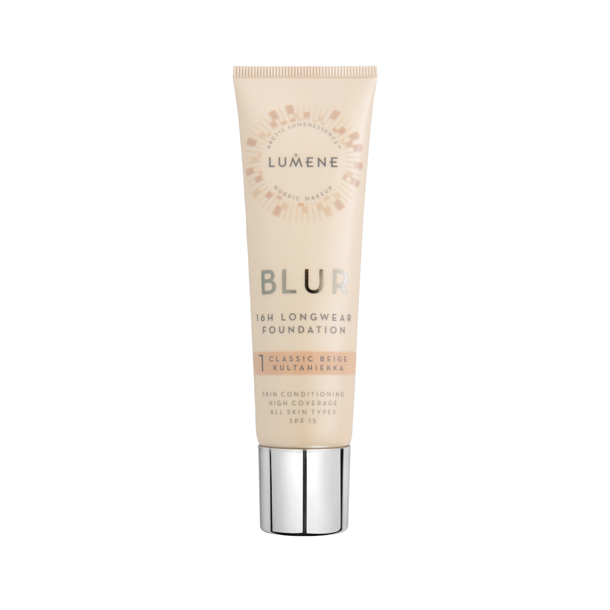 LUMENE Podkład Wygładzający SPF 15 BLUR 1 Classic Beige
