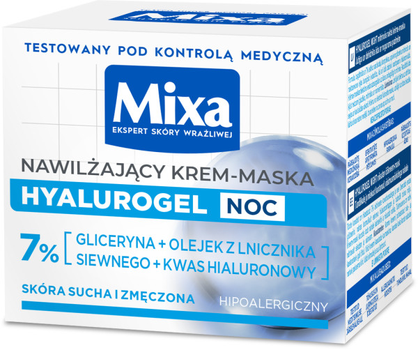 Mixa Hyalurogel Cremă de noapte hidratantă - mască 50ml