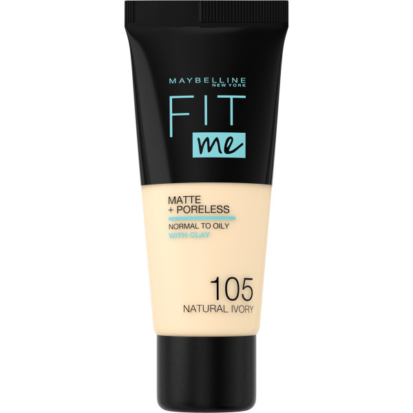 Maybelline Fit Me! Matte + Poreless Mattifying Foundation 105 Natural Ivory