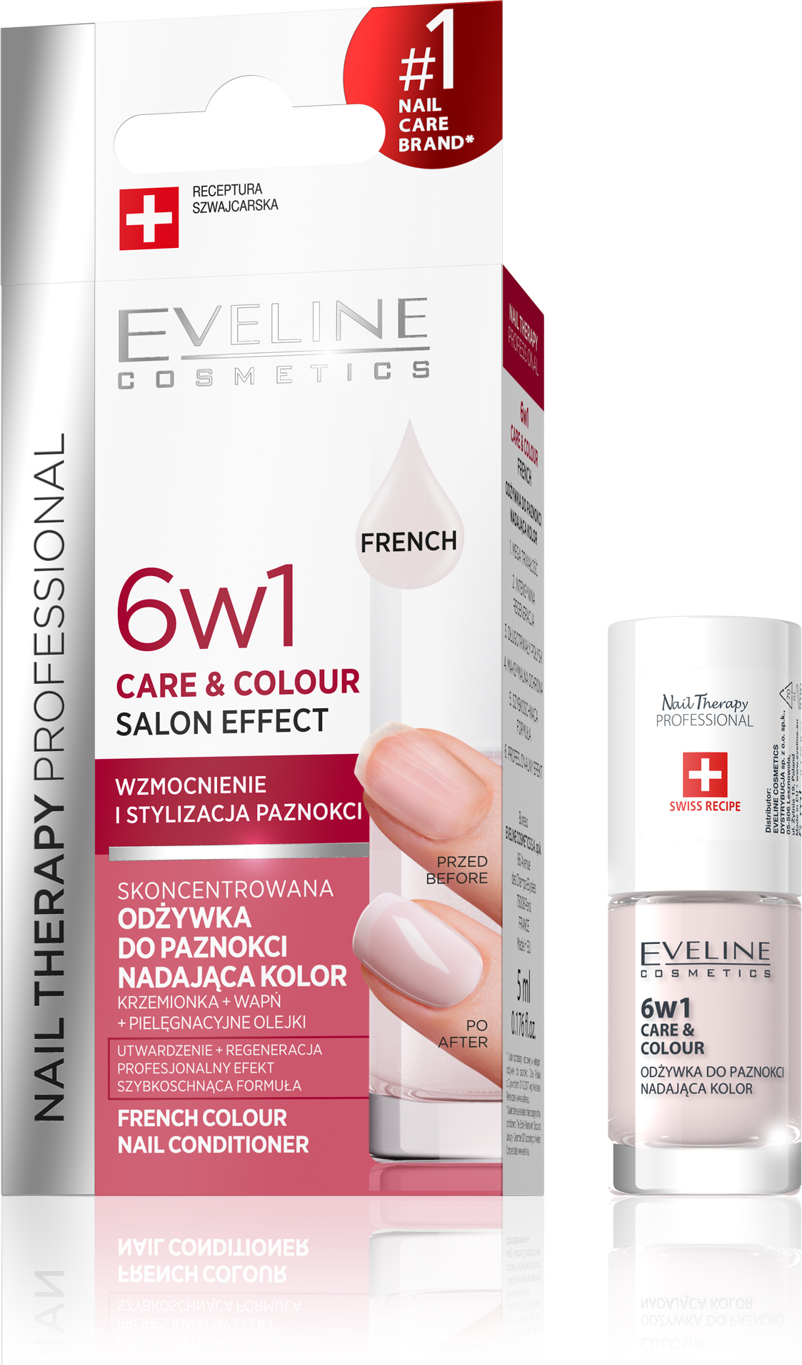 Eveline Nail Conditioner Adding Colour - French