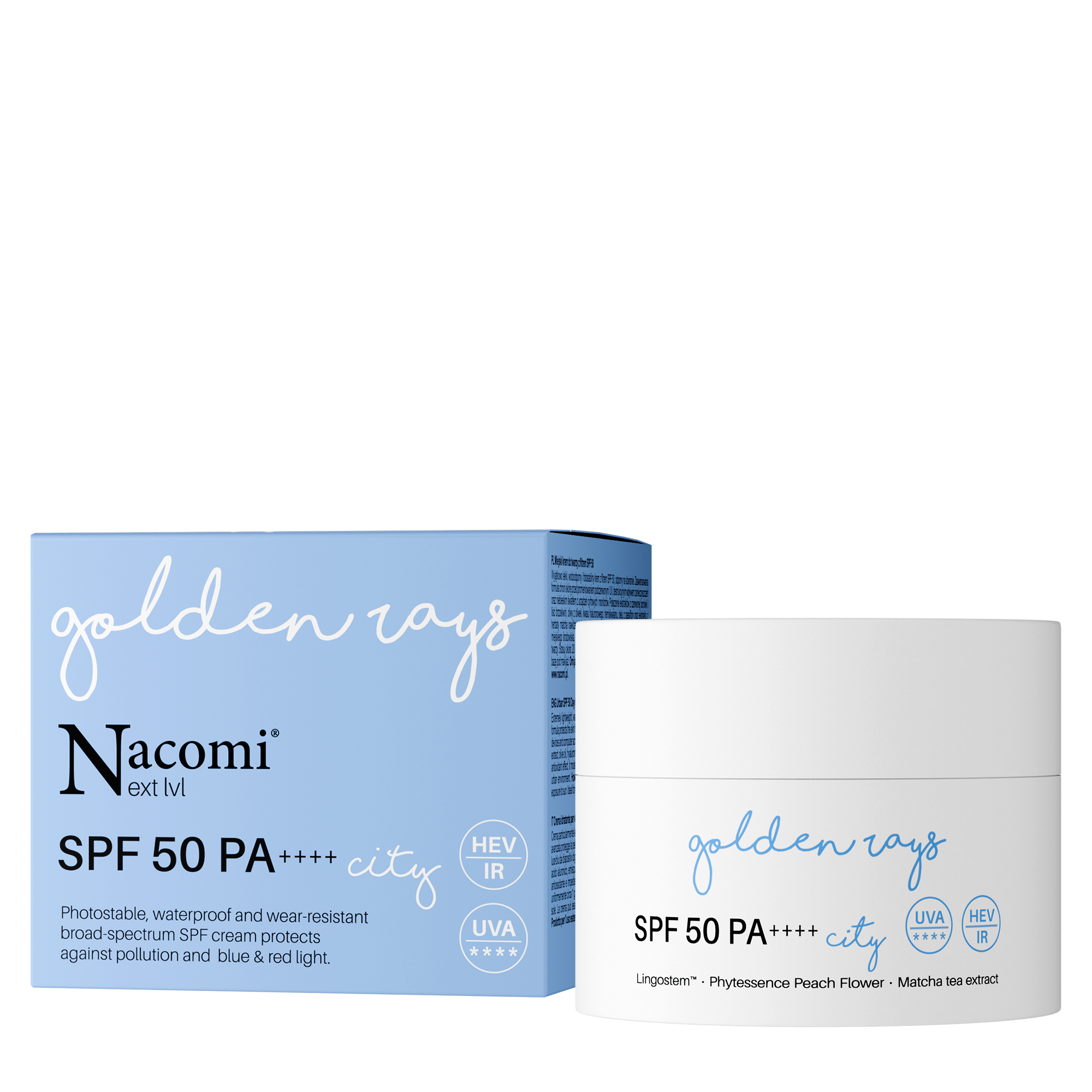 Nacomi Next Lvl Cremă de față SPF50 UV City 50ml