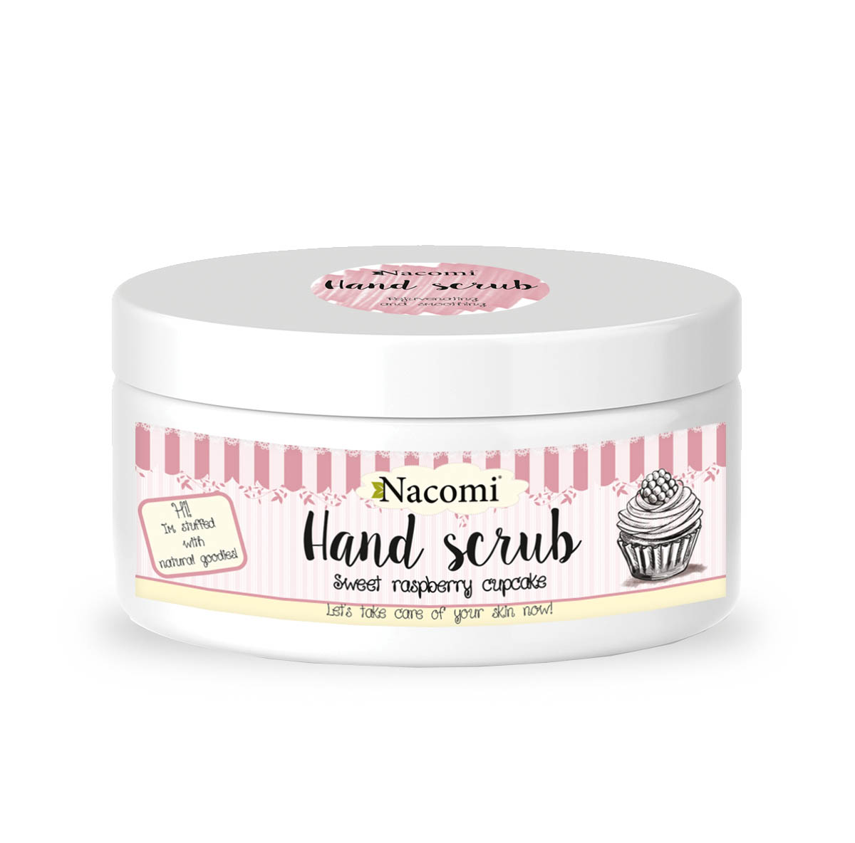 Exfoliant de mână cu zahăr de zmeură Nacomi