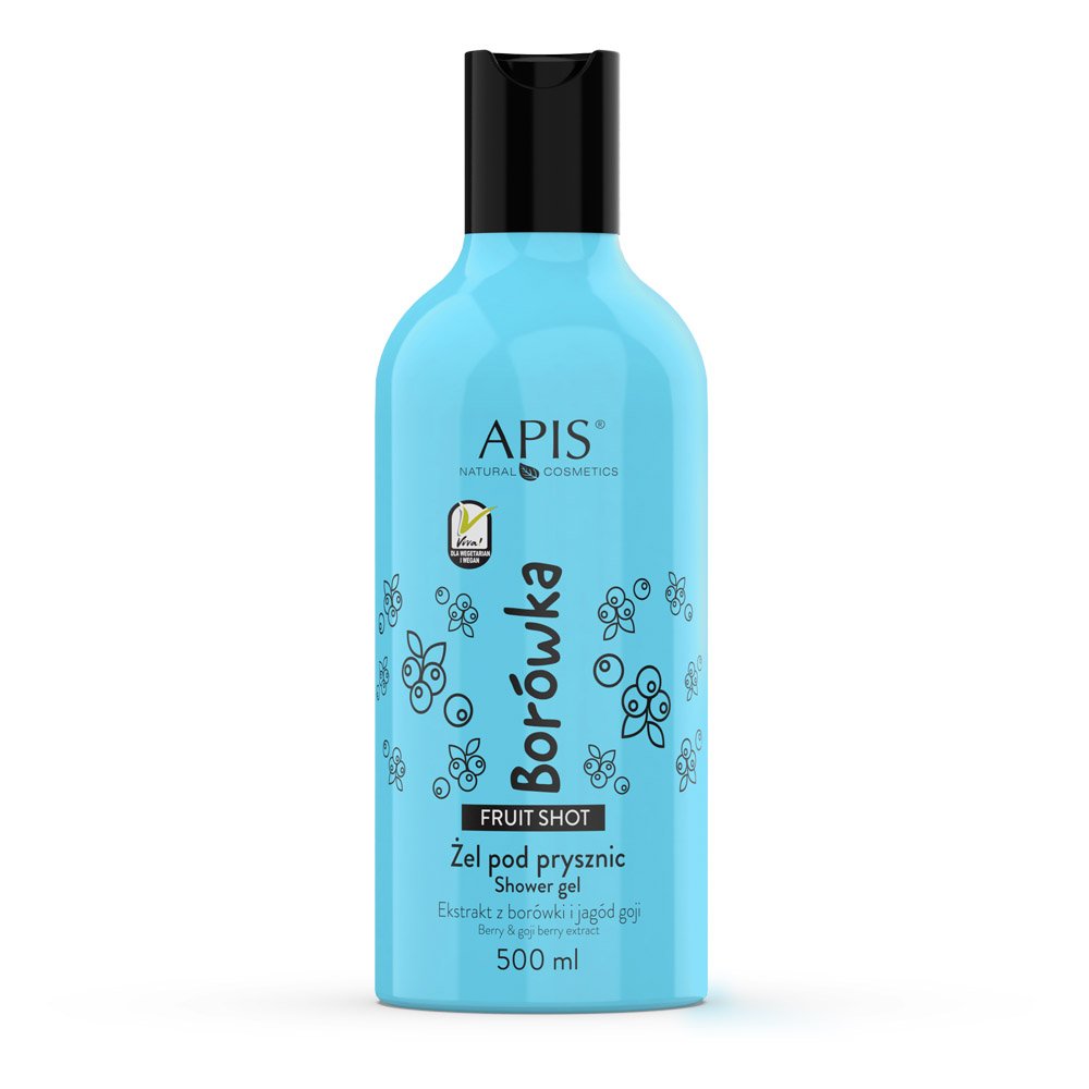 APIS Fruit Shot Blueberry Gel de duș cu afine 500ml