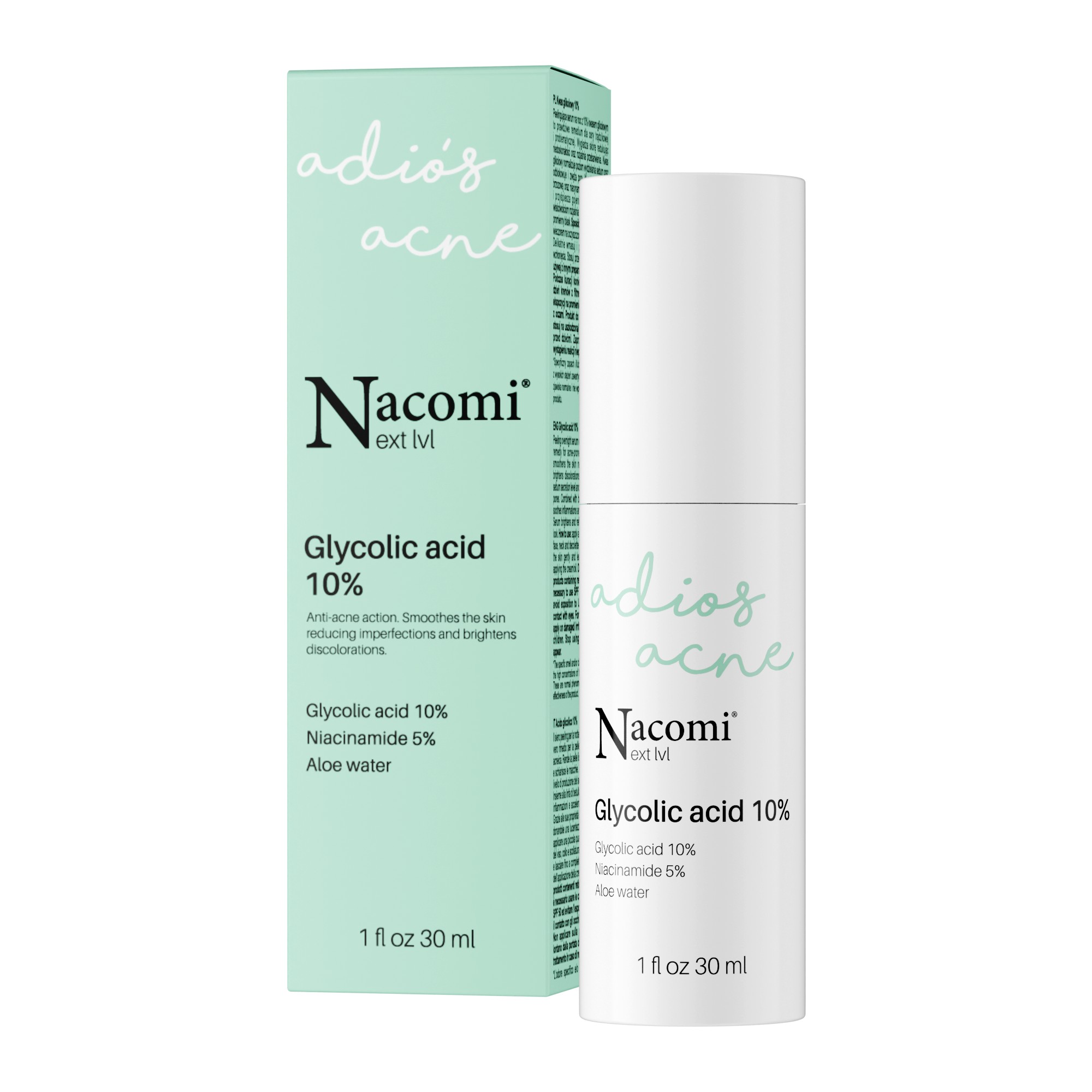 Nacomi Next Lvl Serum cu acid glicolic 10% 30ml