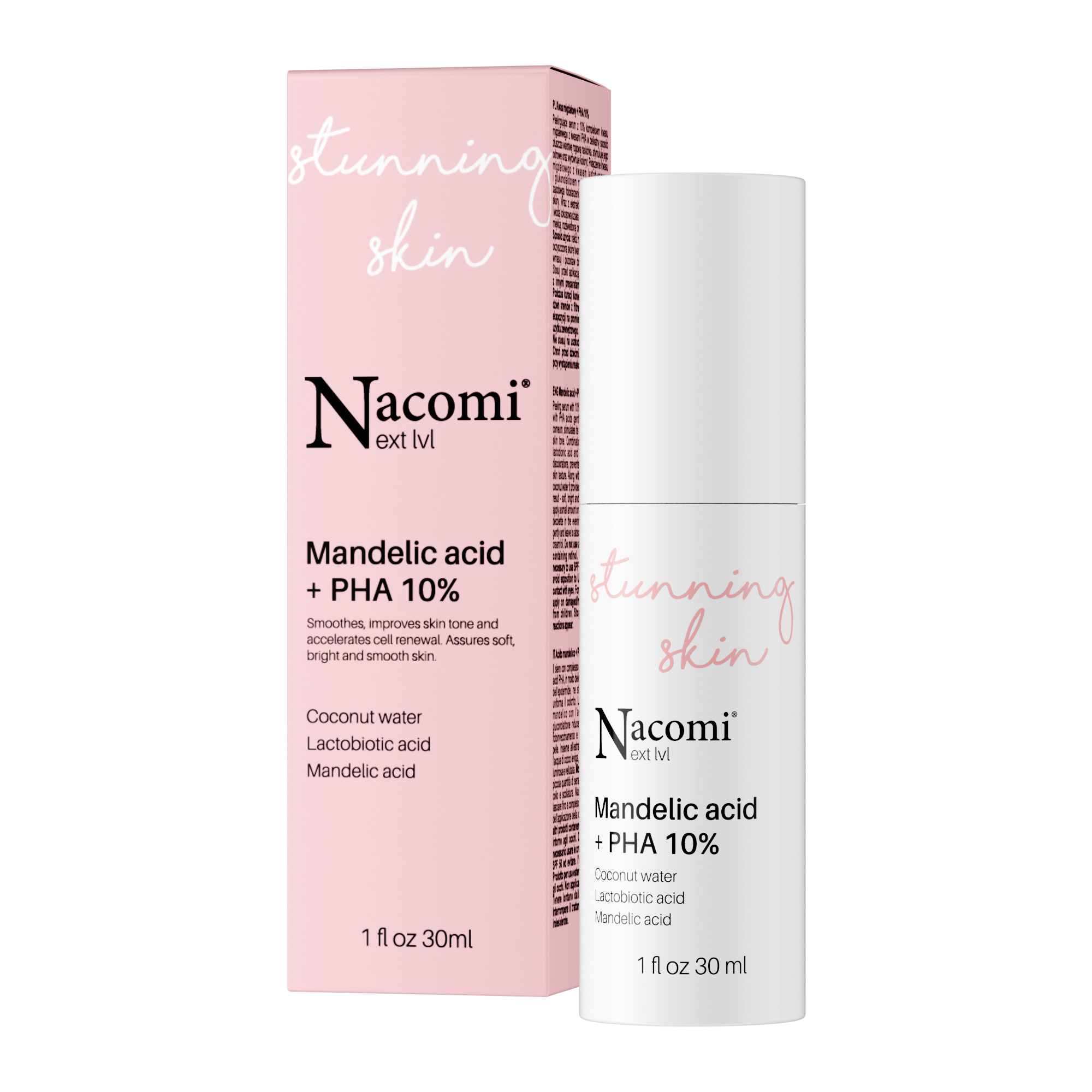 Nacomi Next Lvl Serum cu Acid Mandelic 10% + Acid PHA 30ml