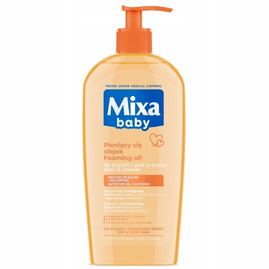 Mixa Baby Baby Loțiune delicată pentru baie și spălare cu ulei