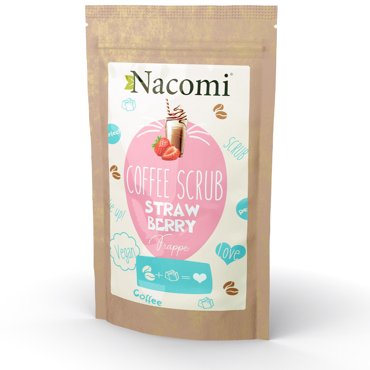 Nacomi Dry Body Scrub - Căpșuni 200g