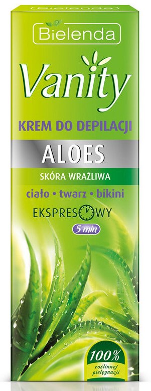 Bielenda Vanity Vanity Aloe Depilatory Cream pentru piele sensibilă 100ml