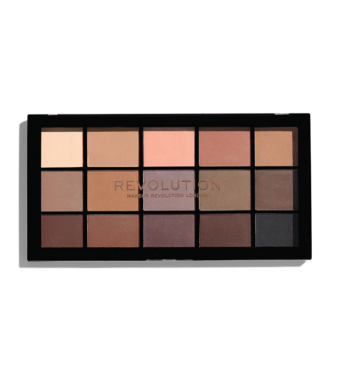 Paleta de farduri de ochi Makeup Revolution Re-Loaded Basic Mattes