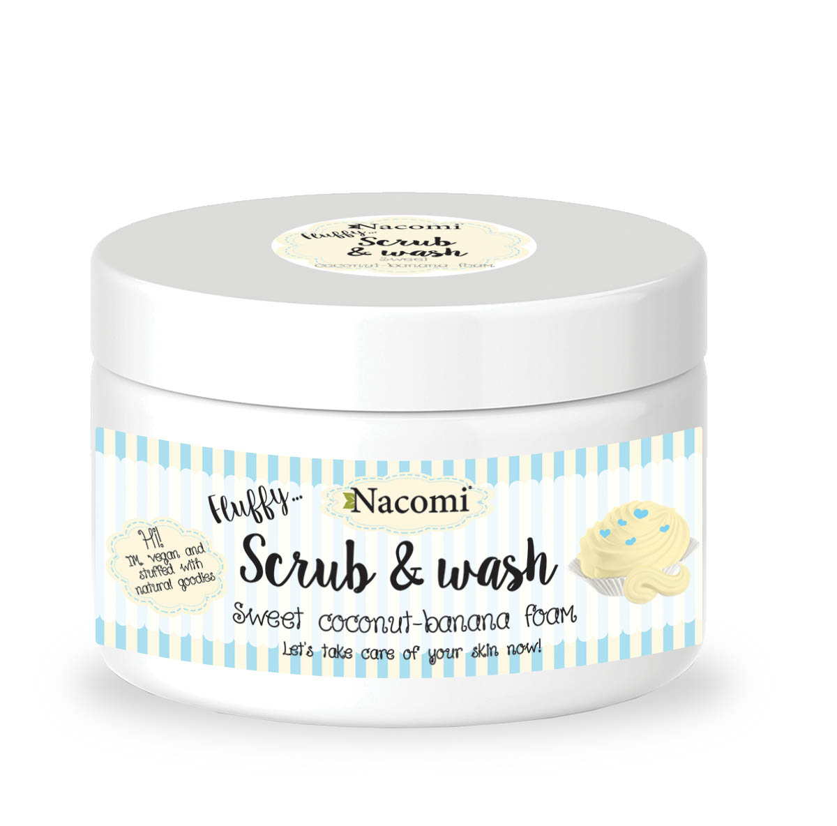 Nacomi Scrub & Wash Foaming Coconut-Banana Scrub 180ml