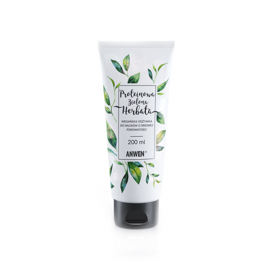Anwen Protein Green Tea Conditioner pentru păr mediu și aspru 200ml
