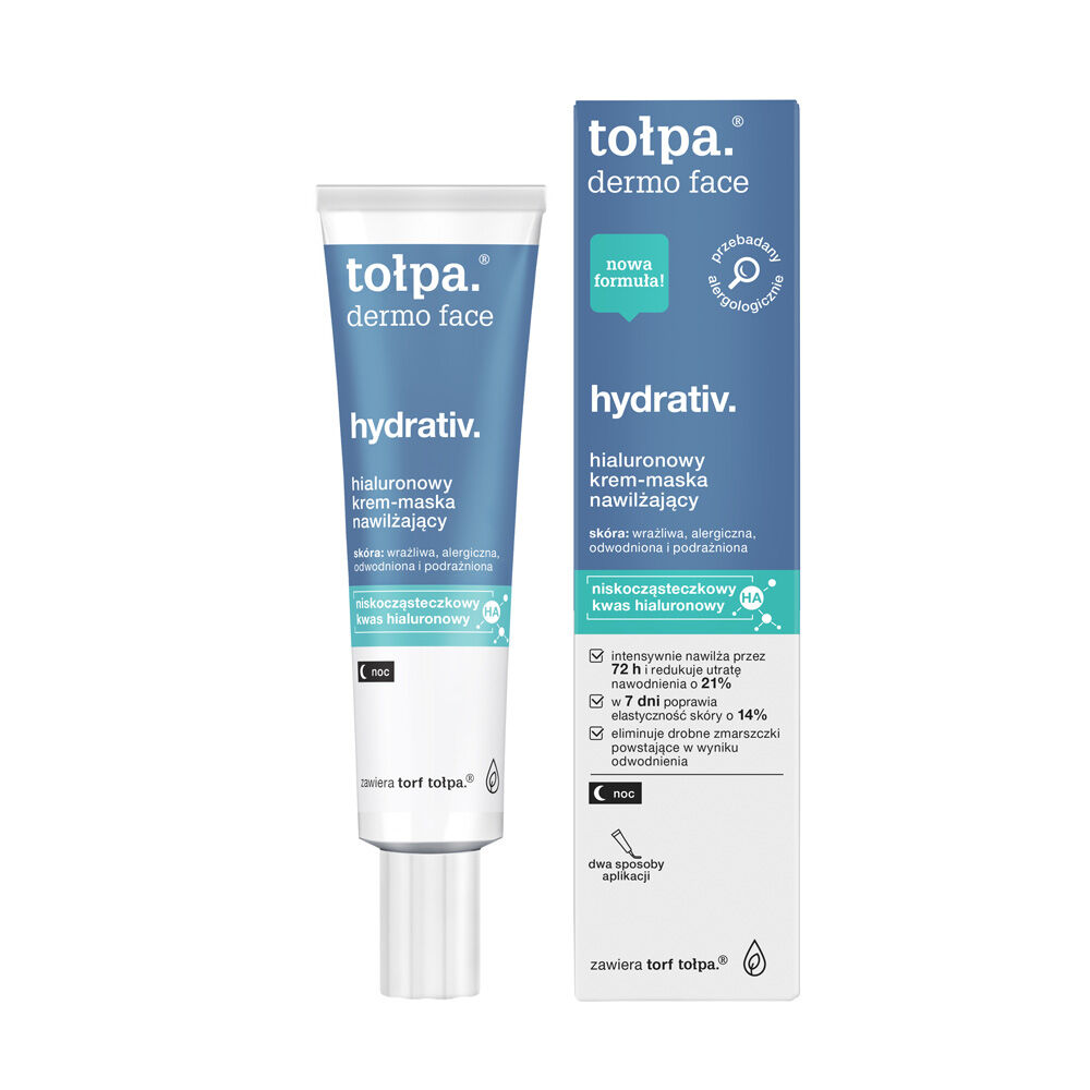 Tolpa Hydrativ Hydrativ Hyaluronic Cremă de noapte hidratantă-mască 40ml