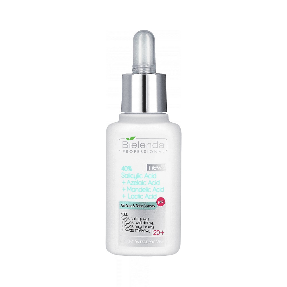 Bielenda Professional 40% acid salicilic + acid azelaic + acid mandelic + acid lactic pH2 30ml