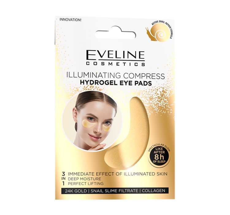 Eveline Hydrogel Eye Patches 3in1 24H Gold
