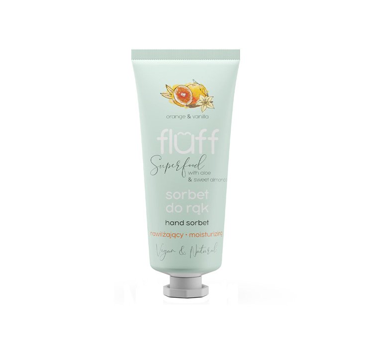 Fluff Hand Sorbet Orange cu vanilie 50ml