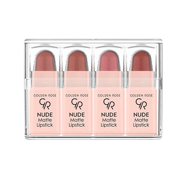 Golden Rose Mini Matte Lipstick Set Look Mix