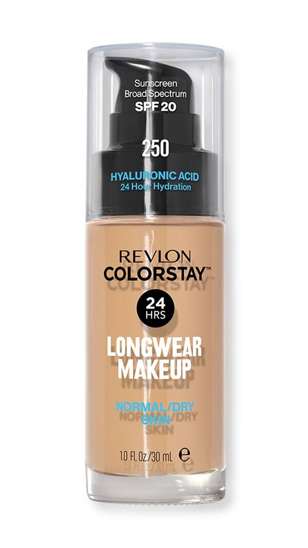 Revlon ColorStay Foundation for Dry and Normal Skin 250 Fresh Beige cu pompiță