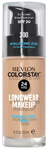 Revlon ColorStay Foundation for Dry and Normal Skin 200 Nude cu pompiță