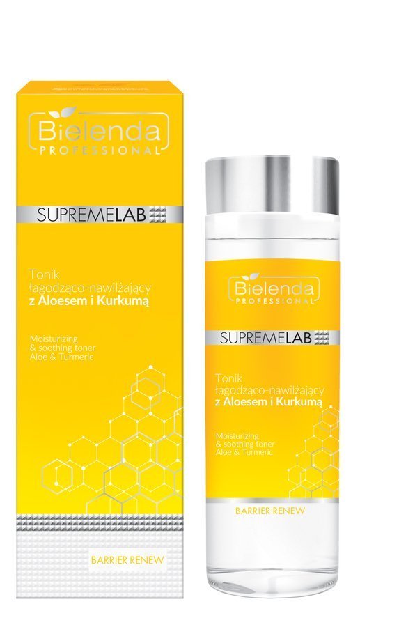 Bielenda Professional SupremeLAB SupremeLAB Barrier Renew Tonic calmant și hidratant cu Aloe Vera și Turmeric 200ml