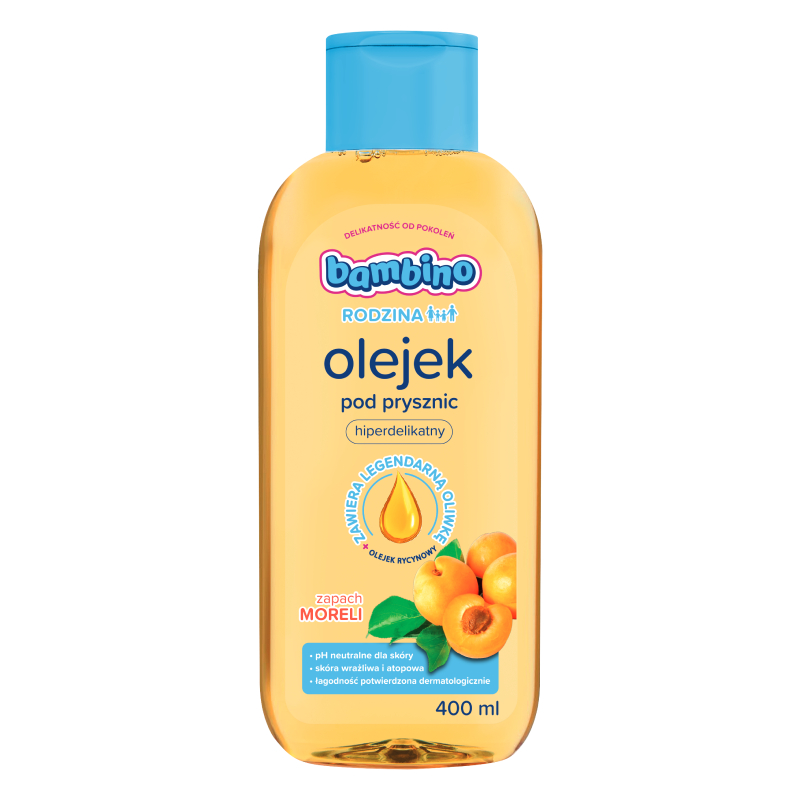 Bambino Family Ulei de duș cu aromă de caise 400ml