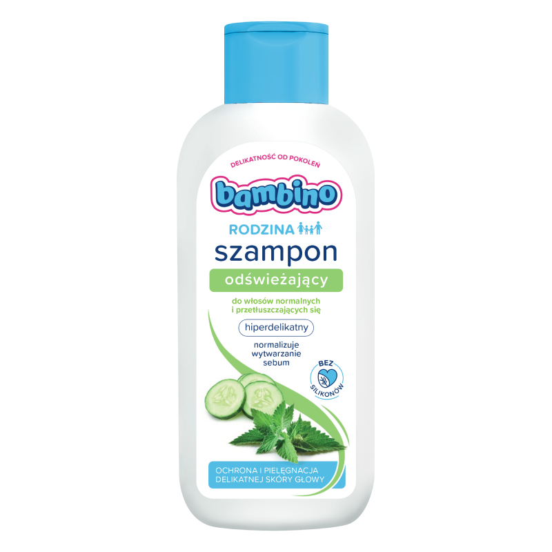 Bambino Family Șampon revigorant pentru păr normal și gras 400ml