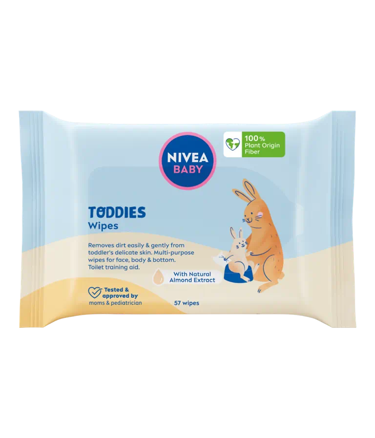 NIVEA Baby Șervețele biodegradabile pentru copii 57 buc.