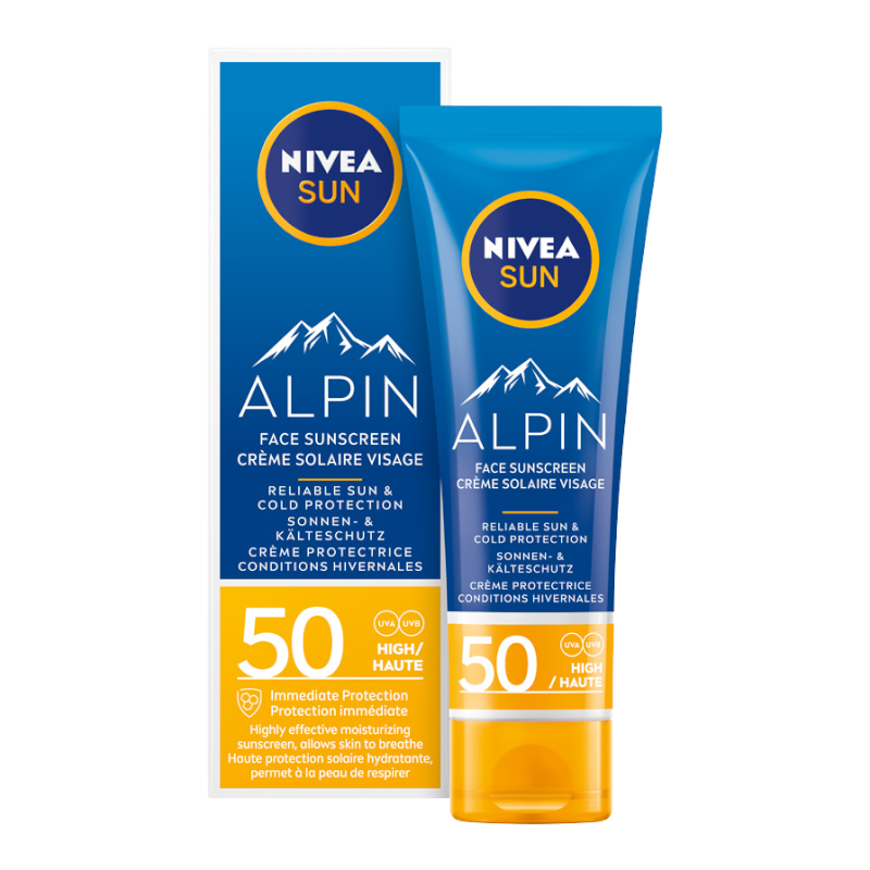 NIVEA Sun Alpin Cremă de față NIVEA Sun Alpin cu protecție solară SPF50 50ml