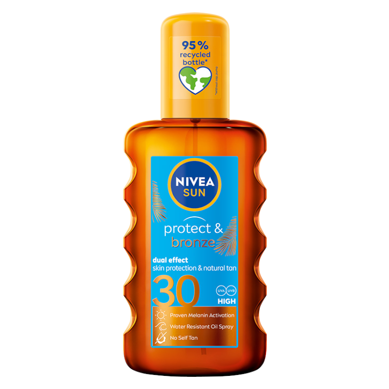 NIVEA Sun Protect Bronze Spray activator al bronzului natural SPF30 200ml