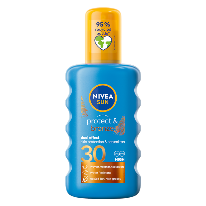 NIVEA Sun Protect Bronze Natural Bronze Activating Spray Lotion SPF30 200ml