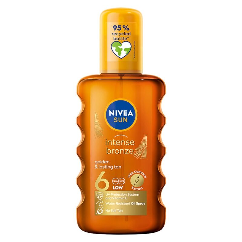 NIVEA Sun Intense Bronze Bronze Keratin Sunscreen Spray SPF6 200ml