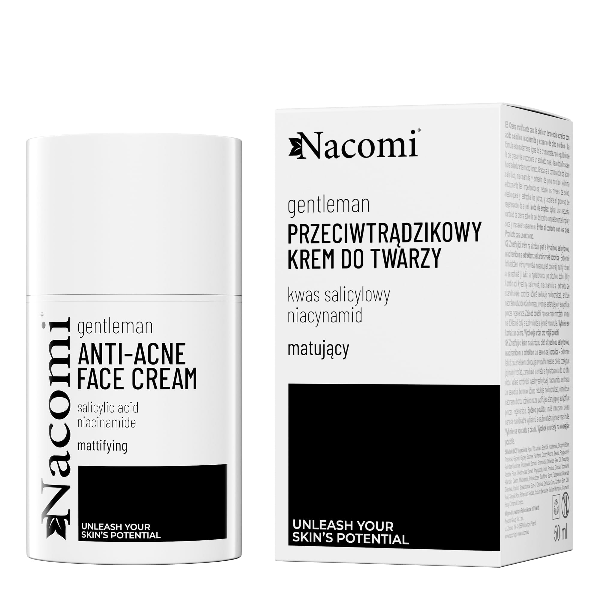 Nacomi Gentleman Anti-Acne Mattifying Cream 50ml