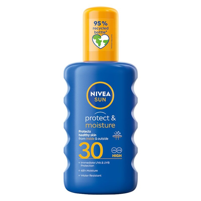 NIVEA Sun Protect Moisture Moisture Loțiune solară hidratantă spray SPF30 200ml