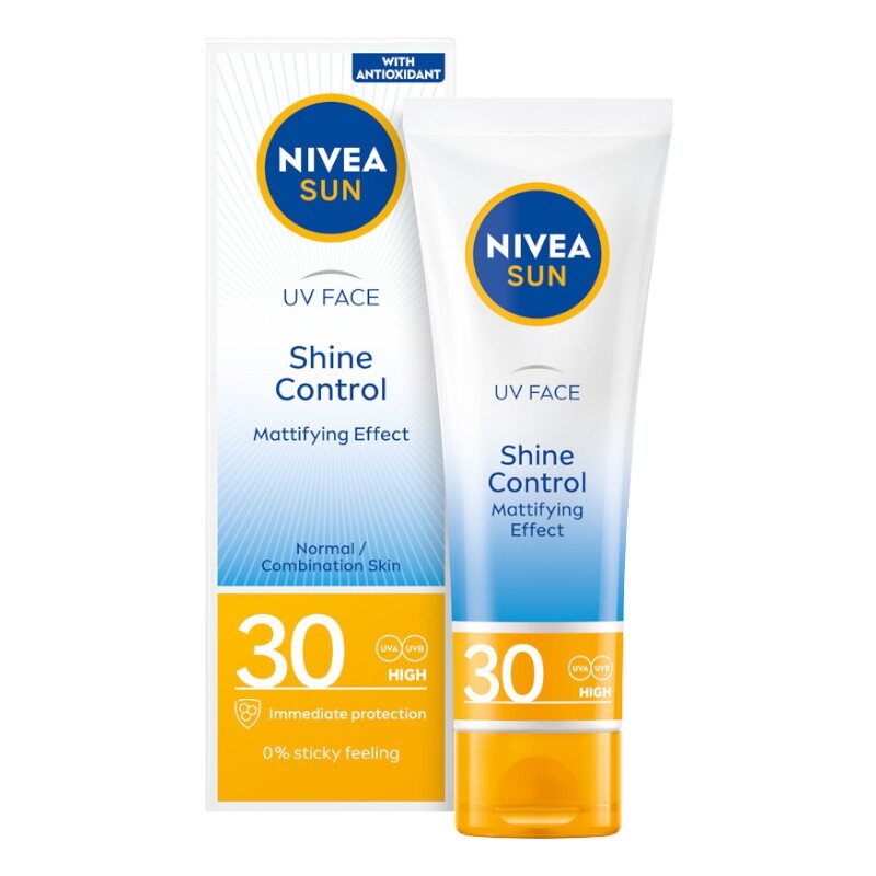 NIVEA Sun Shine Control Cremă de față matifiantă cu protecție ridicată SPF30 50ml