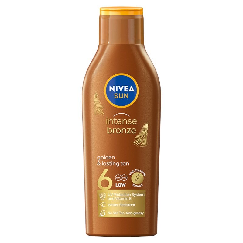 Loțiune solară NIVEA Sun Intense Bronze Keratin SPF6 200ml