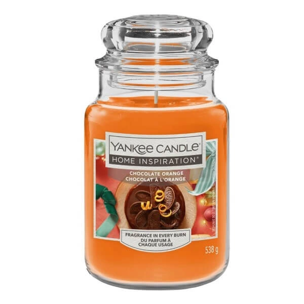 Yankee Candle Lumânare de ciocolată portocalie cu borcan mare