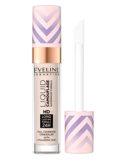 Eveline Liquid Camouflage Waterproof Concealer 01 Light Porcelain Cool