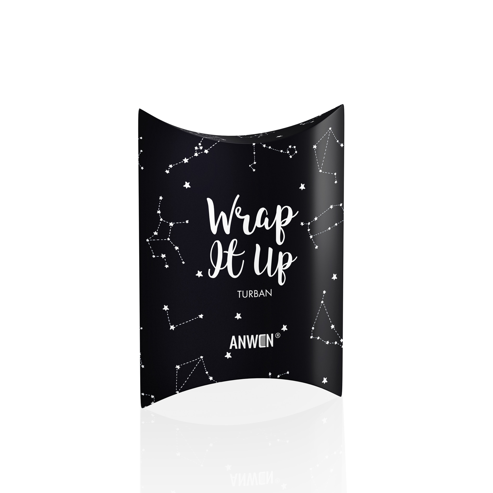 Anwen Wrap it Up Turban de păr negru
