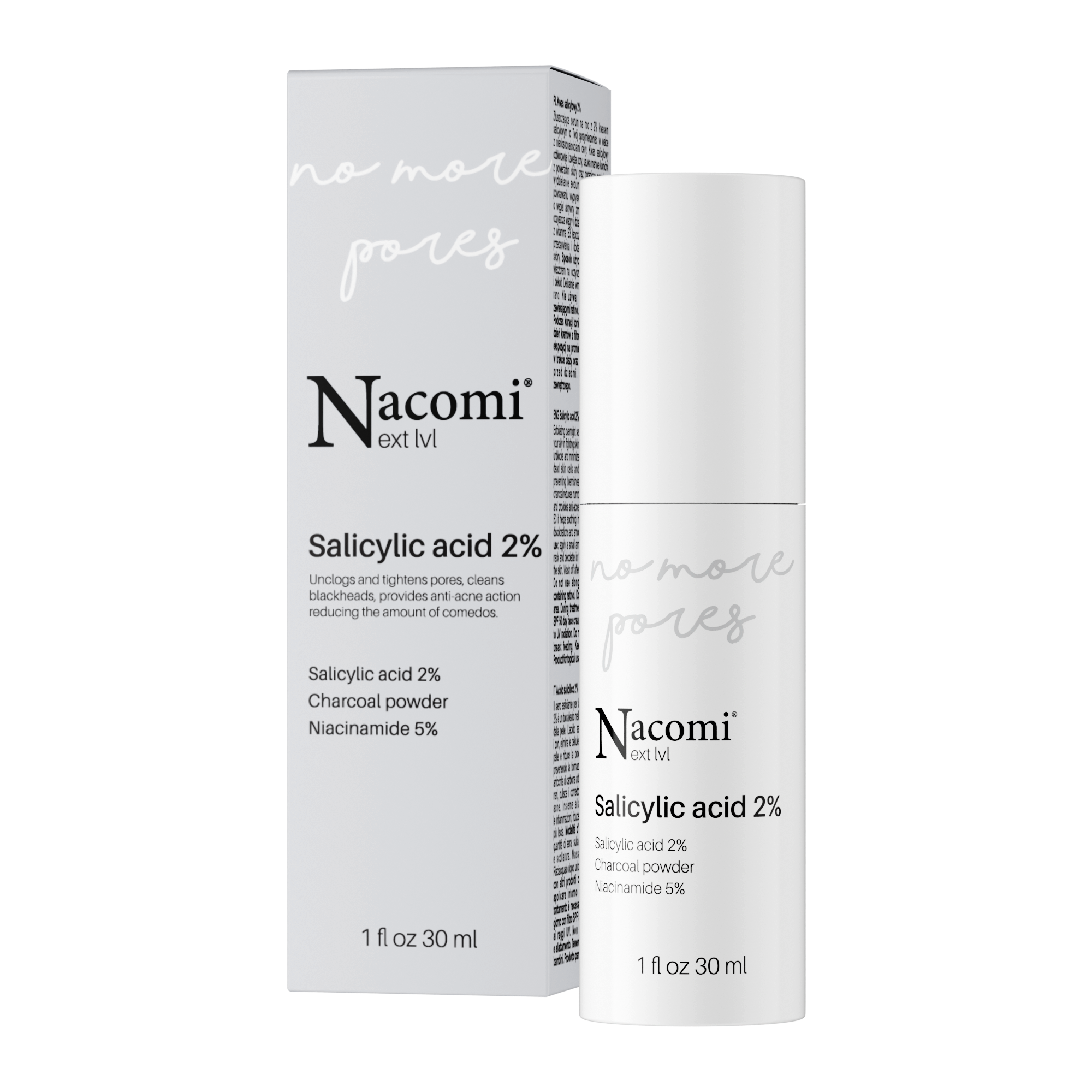 Nacomi Next Lvl Serum cu acid salicilic 2%.