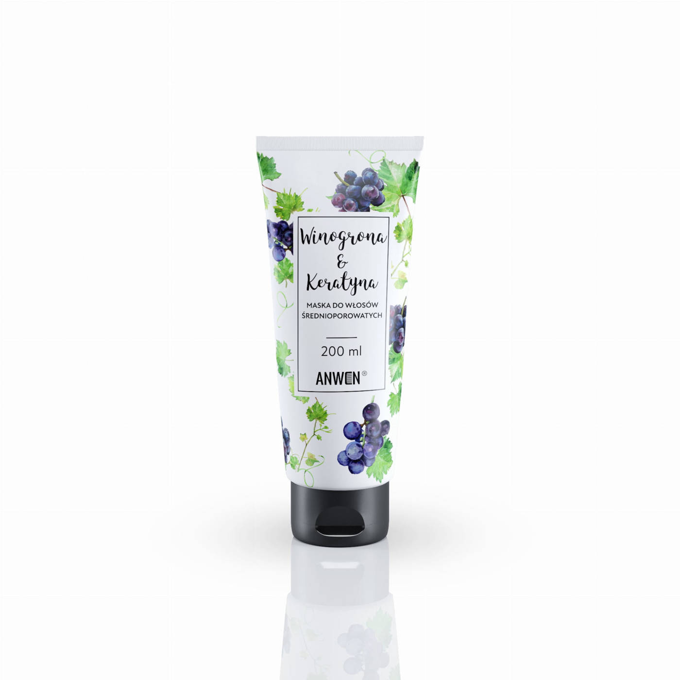 Anwen Grapes & Keratin Medium-Rough Hair Mask 200ml
