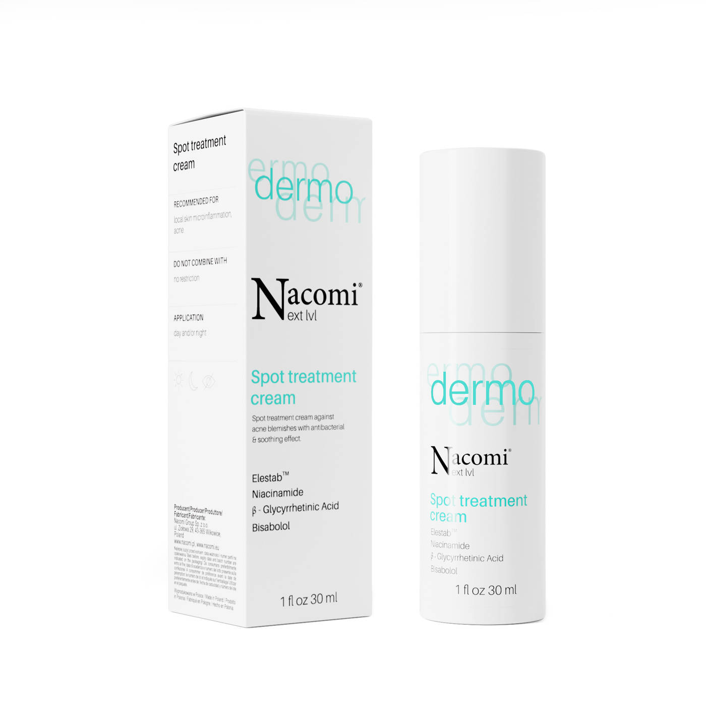 Nacomi Next LvL Dermo Spot Cremă anti imperfecțiuni 30ml