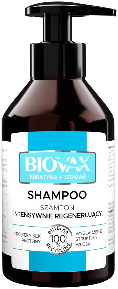 Biovax Keratin+Silk șampon regenerator intensiv 200ml
