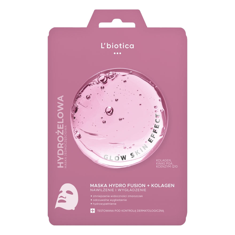 Lbiotica PGA Hydro Fusion Hydrogel Mască de față cu colagen