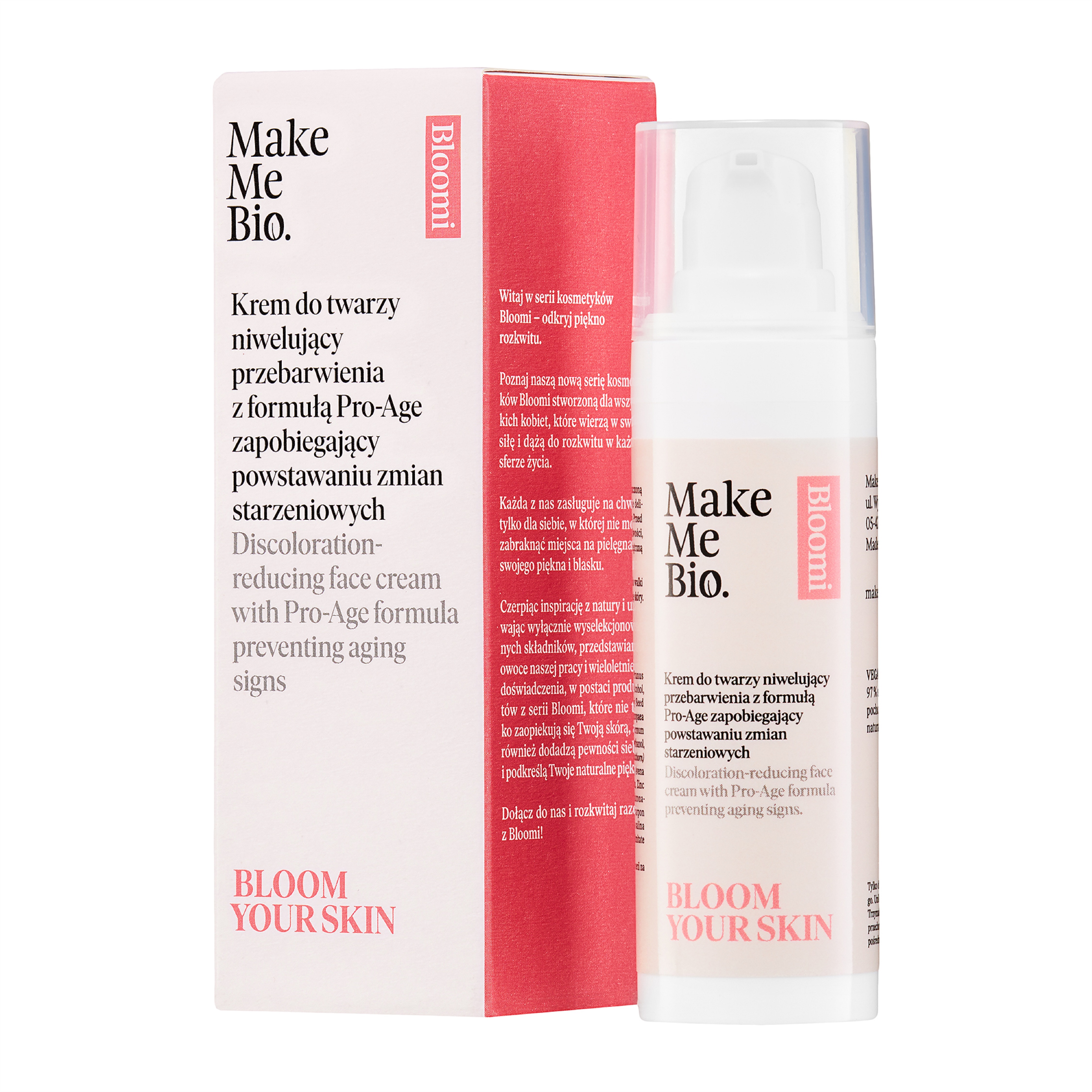 Make Me Bio Bloom Your Skin Cremă de piele pentru combaterea hiperpigmentării cu formula Pro-Age 30ml