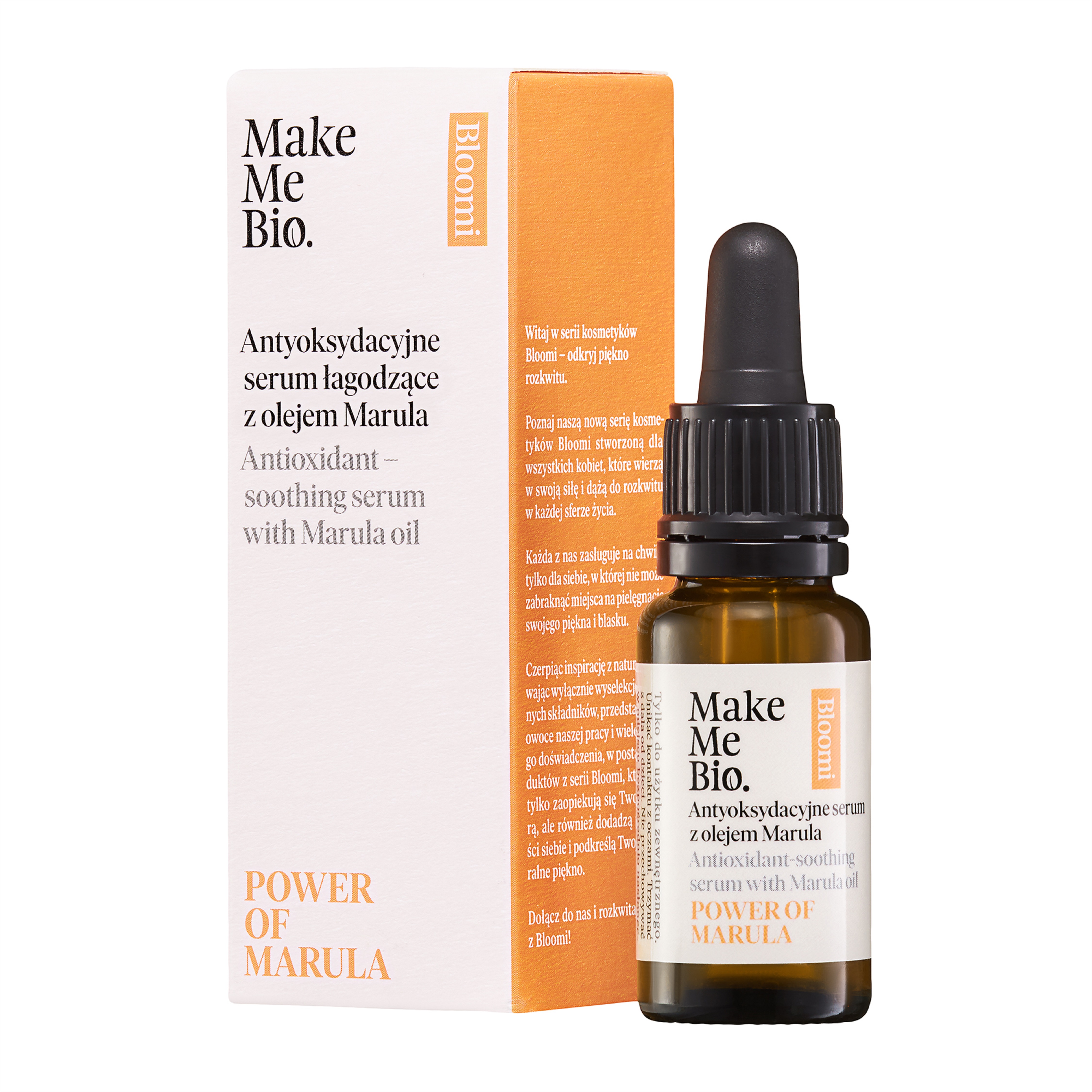 Make Me Bio Power Of Marula Serum calmant antioxidant cu ulei de marula 15ml