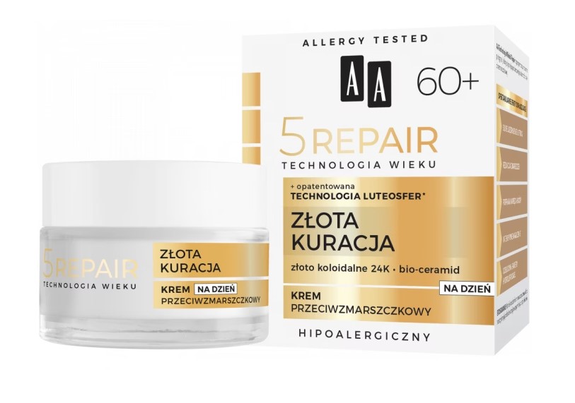 AA 5 Repair Golden Treatment Cremă de zi antirid 60+ 50ml